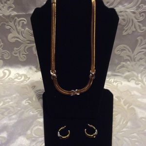 Love knots Necklace And Earrings Set